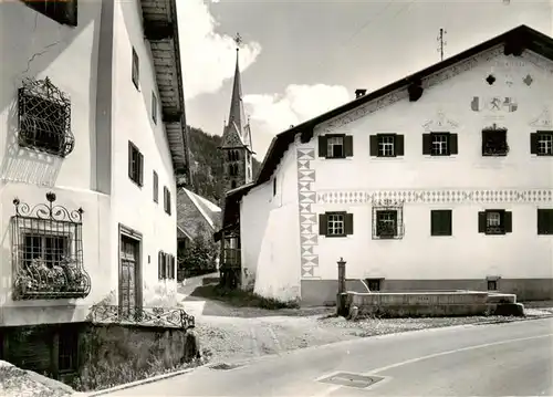 AK / Ansichtskarte  Berguen_Bravuogn_GR Dorfpartie Blick zur Kirche Berguen_Bravuogn_GR