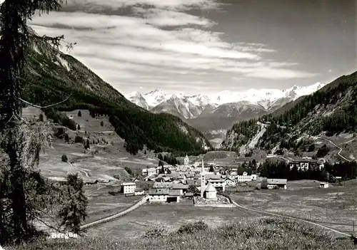 AK / Ansichtskarte  Berguen_Bravuogn_GR Gesamtansicht mit Alpenpanorama Berguen_Bravuogn_GR