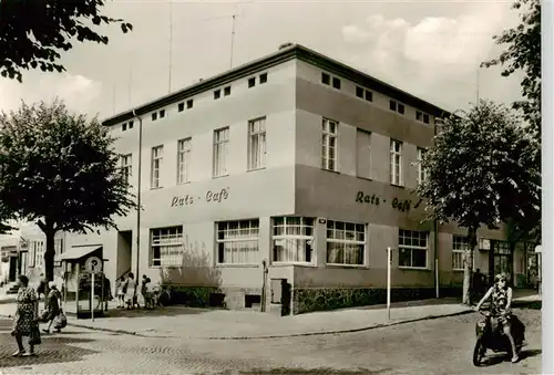 AK / Ansichtskarte  Fuerstenberg__Havel HO Gaststaette Rats-Café 