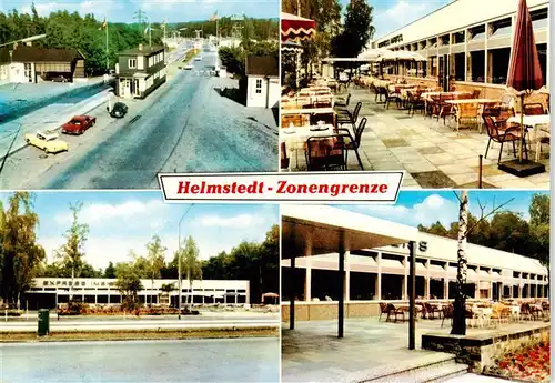 AK / Ansichtskarte  Helmstedt Zonengrenze Gaststaette Restaurant Terrasse Helmstedt