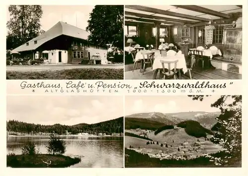 AK / Ansichtskarte 73864365 Altglashuetten Gasthaus Café Pension Schwarzwaldhaus Windgfaellweiher Landschaftspanorama Altglashuetten