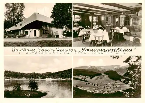 AK / Ansichtskarte  Altglashuetten Gasthaus Café Pension Schwarzwaldhaus Windgfaellweiher Landschaftspanorama Altglashuetten