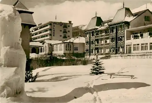 AK / Ansichtskarte  Novy_Smokovec_Neuschmecks_SK Ortsmotiv mit Palace Hotel im Winter 