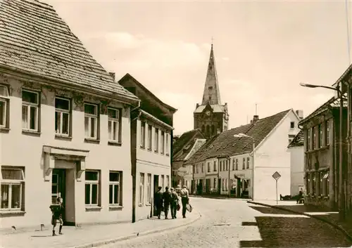 AK / Ansichtskarte  Bad_Suelze August-Bebel-Strasse Kirchturm Bad_Suelze