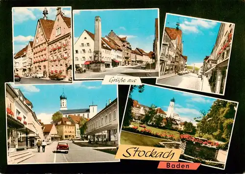 AK / Ansichtskarte  Stockach_Baden Motive im Stadtzentrum Parkanlagen Stockach_Baden