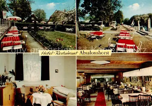 AK / Ansichtskarte  Luebeck Hotel Restaurant Absalonshorst Gastraeume Freiterrasse Luebeck