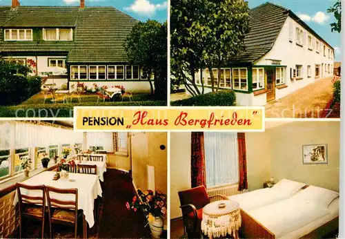AK / Ansichtskarte 73864501 Malente-Gremsmuehlen Pension Haus Bergfrieden Gaststube Zimmer Malente-Gremsmuehlen