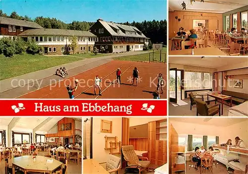 AK / Ansichtskarte  Meinerzhagen Haus am Ebbehang Schullandheim Gastraeume Schlafraum Meinerzhagen