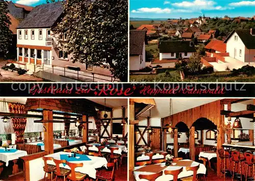 AK / Ansichtskarte  Heppdiel Gasthaus zur Rose Gastraeume Panorama Heppdiel