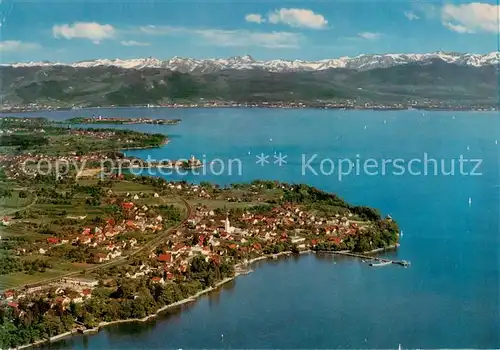 AK / Ansichtskarte  Nonnenhorn_Bodensee Gasthof und Weinstube Zur Kapelle Fliegeraufnahme Nonnenhorn Bodensee