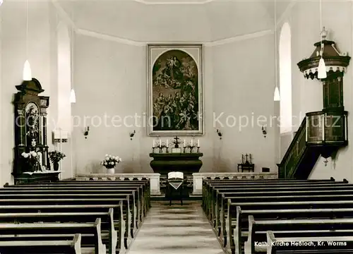 AK / Ansichtskarte  Hessloch_Dittelsheim-Hessloch Kath Kirche Inneres Hessloch