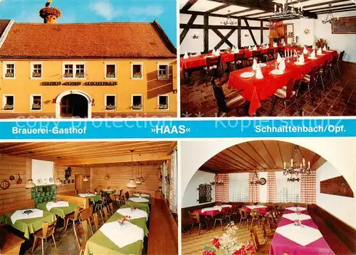 AK / Ansichtskarte  Schnaittenbach Brauerei Gasthof Haas Gastraeume Schnaittenbach