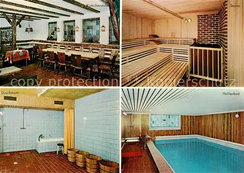 AK / Ansichtskarte  Hammelbach_Grasellenbach Pony Hotel Gassbachhof Kutscherstube Sauna Duschraum Hallenbad 