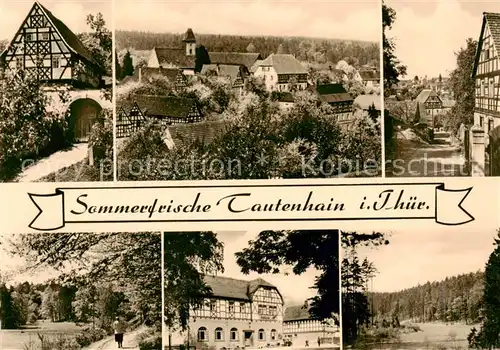 AK / Ansichtskarte  Tautenhain Fachwerkhaeuser Panorama Waldweg Tautenhain