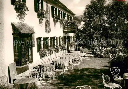 AK / Ansichtskarte 73864578 Obergriesbach Schloss Cafe Restaurant Gartenterrasse Obergriesbach