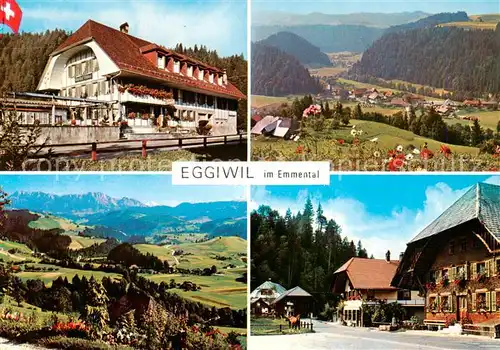 AK / Ansichtskarte  Eggiwil_BE Gasthof zum Baeren Panorama Strassenpartie 