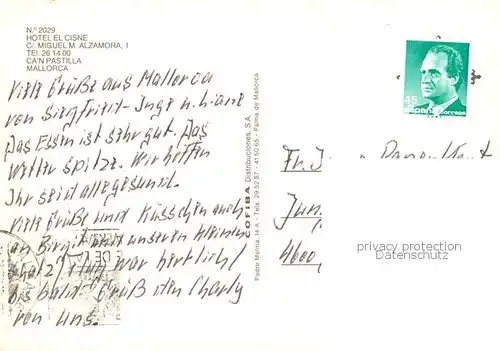 AK / Ansichtskarte  Can_Pastilla_Palma_de_Mallorca_ES Hotel El Cisne Pool Gastraum Bar Zimmer 
