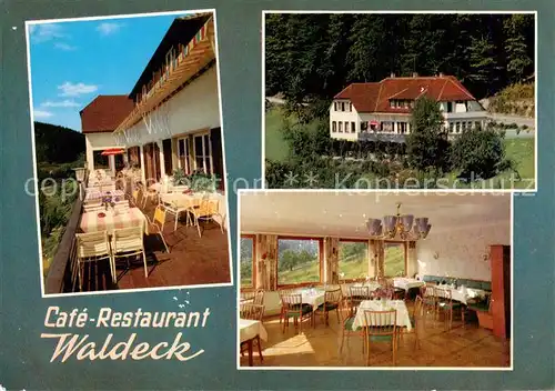 AK / Ansichtskarte 73864617 Neulautern Cafe Restaurant Waldeck Gaststube Terrasse Neulautern