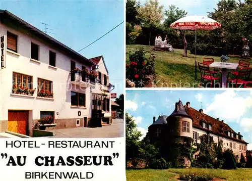 AK / Ansichtskarte  Birkenwald Hotel Restaurant Au Chasseur Gartenterrasse Birkenwald
