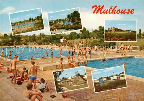 AK / Ansichtskarte  Mulhouse_Muehlhausen_68_Alsace Le Stade Nautique La Patinoire Le terrain de Camping 
