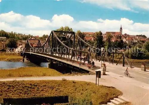 AK / Ansichtskarte  Landau_Isar Bruecke Teilansicht Landau Isar