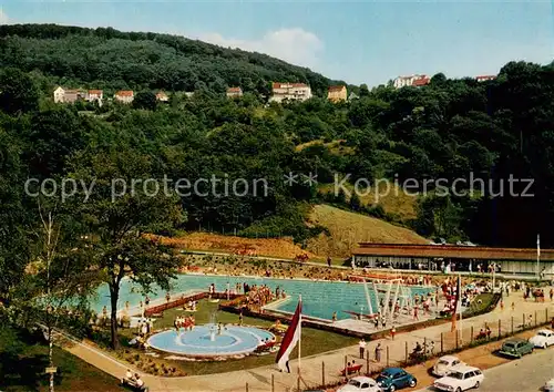 AK / Ansichtskarte  Lindenfels_Odenwald Schwimmbad Lindenfels Odenwald