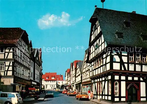 AK / Ansichtskarte  Schotten_Hessen Marktstrasse Am Alten Rathaus Schotten Hessen