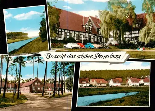 AK / Ansichtskarte  Steyerberg Partie am Kanal Teilansichten Hotel Steyerberg