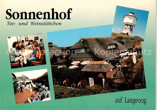 AK / Ansichtskarte  Langeoog_Nordseebad Sonnenhof Tee und Weinstuebchen Langeoog_Nordseebad