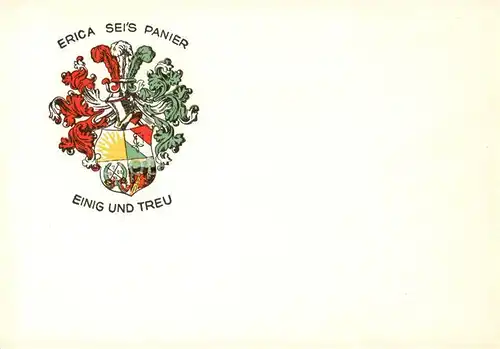 AK / Ansichtskarte  Uelzen_Lueneburger_Heide Burschenschaft Erica seis Panier Wappen Uelzen_Lueneburger_Heide