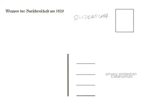 AK / Ansichtskarte  Bochum Vereinigung alter Burschenschafter zu Bochum Wappen Studentika Bochum