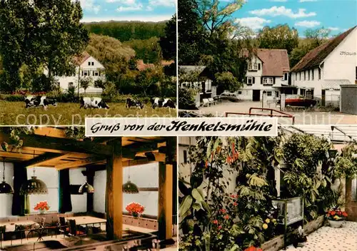 AK / Ansichtskarte 73864840 Merkenfritz_Hirzenhain Restaurant Pension Henkelsmuehle 
