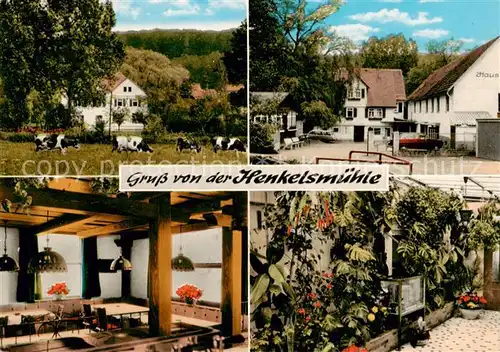 AK / Ansichtskarte  Merkenfritz_Hirzenhain Restaurant Pension Henkelsmuehle 