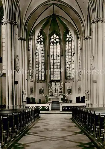 AK / Ansichtskarte  Borghorst_Westfalen Pfarrkirche St. Nikomedes Innenansicht Borghorst_Westfalen