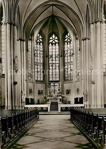 AK / Ansichtskarte  Borghorst_Westfalen Pfarrkirche St. Nikomedes Innenansicht Borghorst_Westfalen