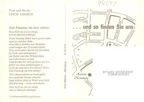 AK / Ansichtskarte  Bad_Fuessing Austria Weinstube Hausmusik Bad_Fuessing