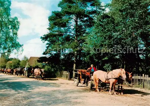 AK / Ansichtskarte  Undeloh Kutschwagenstation im Naturschutzpark Lueneburger Heide Undeloh