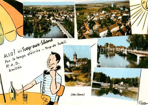 AK / Ansichtskarte  Scey-sur-Saone-et-Saint-Albin Vue partielle  Scey-sur-Saone-et-Saint-Albin