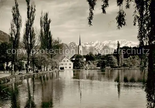 AK / Ansichtskarte  Buchs__Buchs-Werdenberg_SG Werdenbergersee mit Rhaetikonkette 