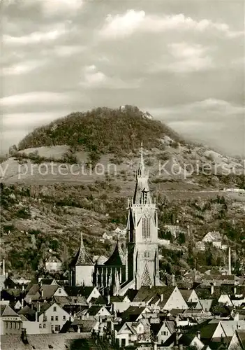 AK / Ansichtskarte  Reutlingen_BW mit Marienkircheund Achalm 