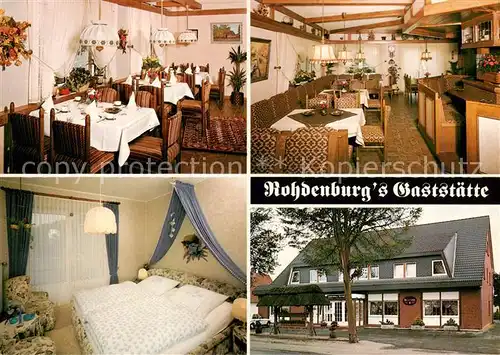 AK / Ansichtskarte  Lilienthal_Bremen Rohdenburgs Gaststaette Zimmer Gastraeume Lilienthal Bremen