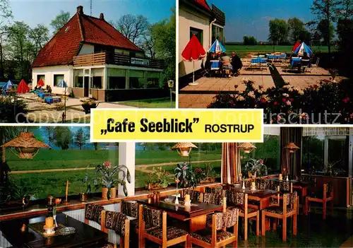 AK / Ansichtskarte 73864929 Rostrup_I Cafe Seeblick Terrasse Gastraum Rostrup_I