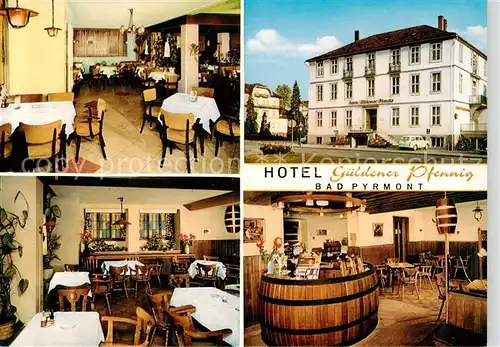 AK / Ansichtskarte 73864944 Bad_Pyrmont Hotel Gueldener Pfennig Gastraeume Bar Bad_Pyrmont