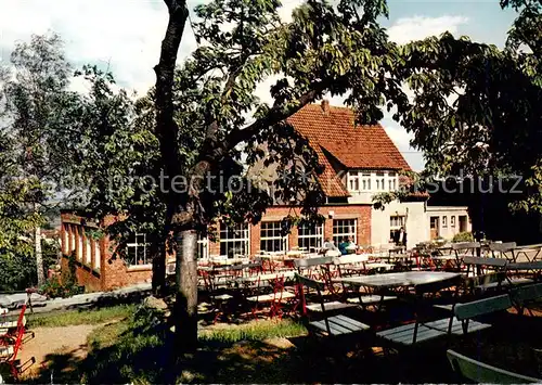 AK / Ansichtskarte  Esbeck_Helmstedt Gasthof Waldfrieden am Elm Freiterrasse Esbeck_Helmstedt