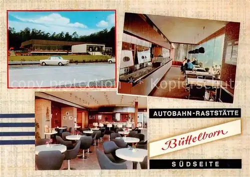 AK / Ansichtskarte  Buettelborn Autobahn Raststaette Buettelborn Gastraeume Buettelborn