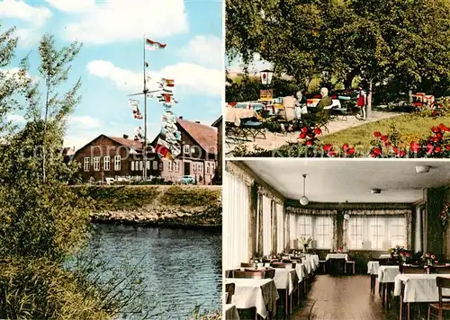 AK / Ansichtskarte  Hitzacker_Elbe Hotel Stadt Hamburg Parkterrasse Gastraum Hitzacker Elbe