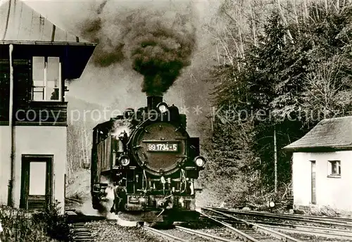 AK / Ansichtskarte  Kipsdorf_Altenberg Schmalspurbahn Freital Hainsberg Bahnhof Kipsdorf 