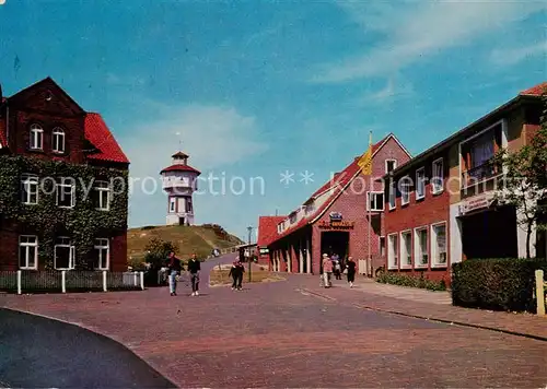 AK / Ansichtskarte  Langeoog_Nordseebad Wasserturm Strassenpartie Langeoog_Nordseebad