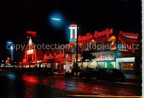 AK / Ansichtskarte  St_Pauli_Hamburg Reeperbahn bei Nacht 