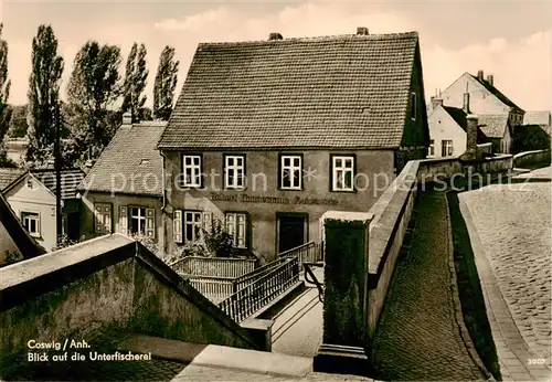 AK / Ansichtskarte 73865024 Coswig_Anhalt Blick auf die Unterfischerei Coswig Anhalt